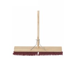 YARD BROOMS 600MM STIFF BROWN PVC PLATFORM BROOM