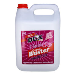 Dux Germ Buster Floral 5L DUX THICK BLEACH AND TOILET DISINFECTANT DUX GERM BUSTER FLORAL SANS 643-1977 4X5L